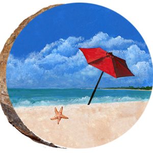 DCW111 – Umbrella & Starfish on the Beach