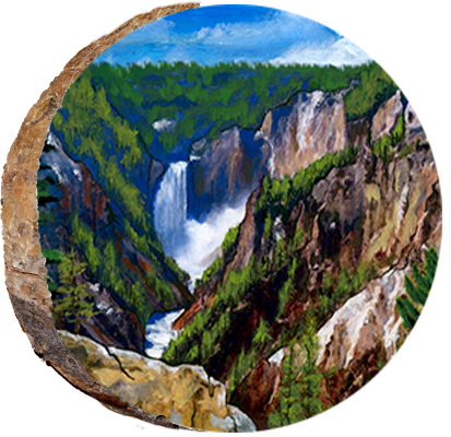 Yellowstone Canyon Panoramic View