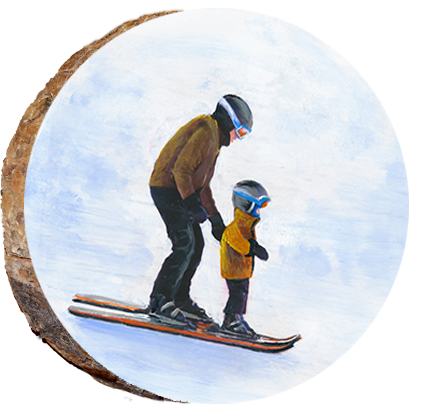 Big & Little Skiers