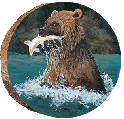 Alaskan Bear Fishing