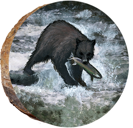 Bear Catching a Fish