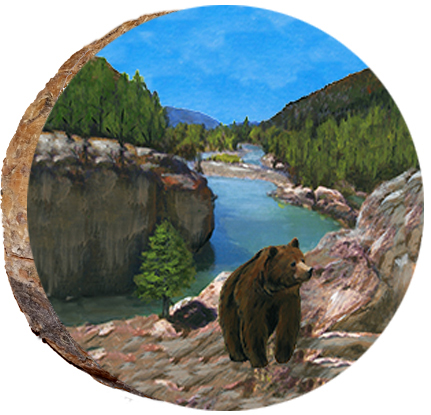 Bear By a Stream