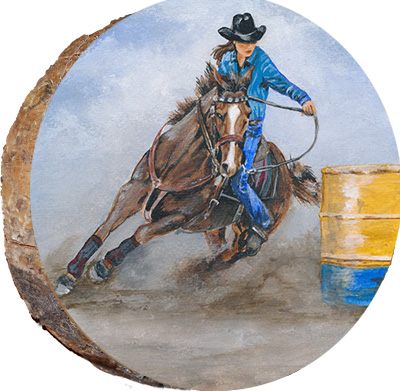 Barrel Racing Horse