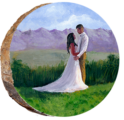 Bride & Groom in the Mountains