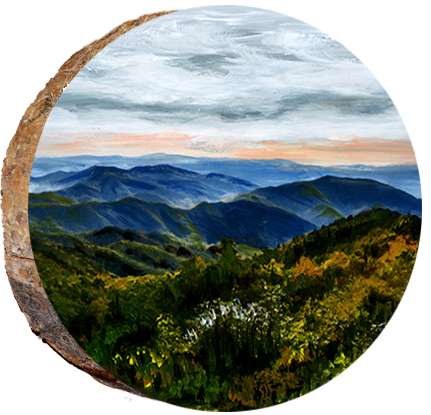 Rolling Hills of the Blue Ridge Mountains